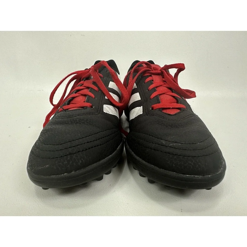 Adidas Mens Goletto TF 6 Soccer Shoes Black G26369 Stripe Low Top Cleats‎ Sz 6.5